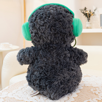 Peluche pingouin musical personnalisée, jouet en peluche doux, poupée pingouin mignonne, oreiller pingouin de dessin animé pour cadeau de remise de diplôme