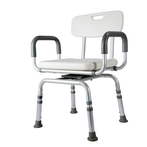360 Degree Rotating <b>Shower</b> <b>Chair</b> Aluminum Alloy Non Slip For Elderly And Pregnant Women - Product Image 5