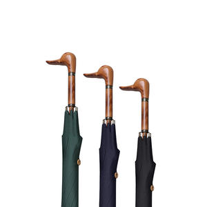 <span class=keywords><strong>Parapluie</strong></span> droit long coupe-vent DD3850 vintage avec poignée personnalisée tête de canard, couleur unie, accessoire de luxe - Product Image 6