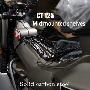 Motorfiets achterdrager bagagerek voor CT125 JFG Racing Carbon staal zwart - Product Image 4