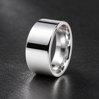 Bagues Simples en Véritable Argent Sterling 925 pour Femmes et Hommes, Fini Poli Brillant, Coupe Confortable, Idéales pour Alliances et Amoureux