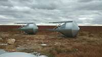 Porcs Poulet Ferme Alimentation Grain Silo Bacs