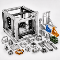 Özel CNC İşlemeli Alüminyum Paslanmaz Çelik Yapı Parçaları Otomasyon Ekipmanları Endüstriyel Makine Gövdesi 3 4 5 Eksenli OEM