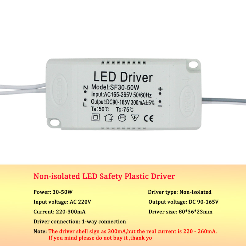 Adattatore di alimentazione del driver LED da 8-120 W per il chip della lampadina di ricambio per trasformatore non isolante AC220V