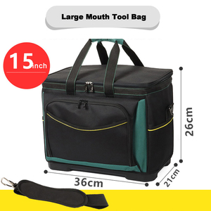 15 "17" 20 "Heavy Duty 600D Oxford Canvas Tote Organizer Bag Fond rigide Capacité de 300 lb pour CVC Plomberie Électrique - Product Image 2