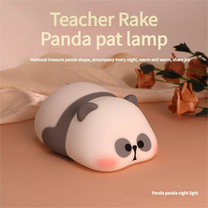 Lámpara Nocturna Creativa de <span class=keywords><strong>Mr</strong></span>. Panda Acostado, Linda, Recargable por USB y con Intensidad Regulable para Cuarto de Bebé y Habitaciones Infantiles - Product Image 2