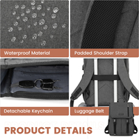 Sac à dos pour ordinateur portable 15,6 pouces, élégant, pour l'école, le voyage, les affaires, imperméable, avec port USB, unisexe, design à rabat, vente en gros