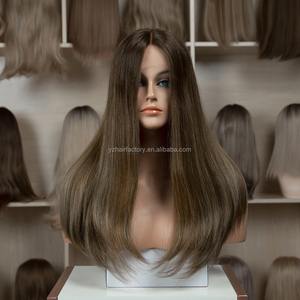 Exquisitas Pelucas Judías Kosher de Cabello Humano Ruso Europeo Largo con Encaje de Seda Premium, Venta Directa de Fábrica al Por Mayor - Product Image 1