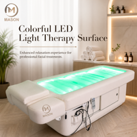 Table de massage électrique réglable à 4 moteurs, pliable, avec hydrothérapie spa, portable, pour salon de beauté et soins du visage
