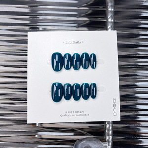 Bán Buôn Handmade Ngắn Hình Bầu Dục Tinh Khiết Rắn Màu Acrylic Báo Chí Móng Tay Tái Sử Dụng Tùy Chỉnh Màu Sắc Nhân Tạo Móng Tay Móng Tay Móng Tay Nghệ Thuật Salon - Product Image 4