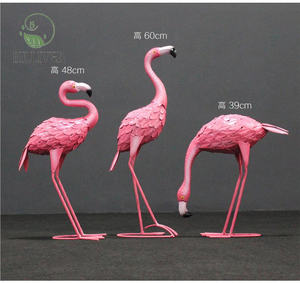 3 Pack decorazione giardino esterno decorazione alta in acciaio da giardino fenicottero animale da giardino - Product Image 2