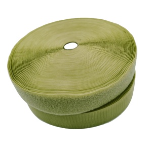 <b>Hook</b> and Loop Patches Fastener Sewing <b>Hook</b> and Loop Custom 100% Nylon Oliver Green and Tan Colors <b>Hook</b> and Loop Sew on Tape - Product Image 1