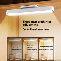 Lampe LED magnétique à bande longue, protection des yeux, rechargeable, design rotatif, commande tactile, alimentée par batterie, pour salon, dortoir