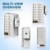 Système de stockage d'énergie commercial et industriel tout-en-un sur rack, haute tension, 80 kW, 100 kW, 125 kW, 177 kWh, 209 kWh, 241 kWh, LiFePO4, connecté au réseau