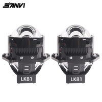 Projecteur laser à double lentille Sanvi LK81 3,0 pouces, phares de voiture à LED, ampoules LED haute puissance 70 W, 12 V, neuf pour automobile
