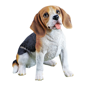 Escultura de jardín al aire libre estatua de perro artesanal de resina de <span class=keywords><strong>pastor</strong></span> alemán pintada a mano - Product Image 3