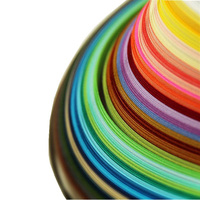 26409 largeur de couleur personnalisée 3mm longueur 540mm ensemble de bandes de papier de Quilling pour débutants de Quilling papier Quilling et artisanat d'art en papier