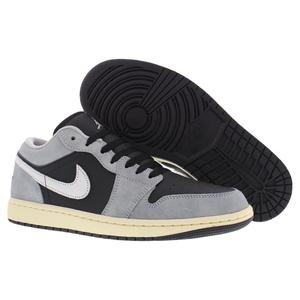 Nike Air Jordan 1 Low SE Chaussures en cuir pour hommes Light Smoke Grey Black Sail Style basketball - Product Image 4