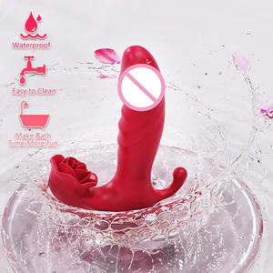 पहनने योग्य g स्पॉट डिल्डो वाइब्रेटर्स वयस्क सेक्स मशीन के साथ 9 थ्रस्टिंग दूरस्थ पैंटी क्लिट मिनी गुलाब वाइब्रेटर सेक्स खिलौने - Product Image 5