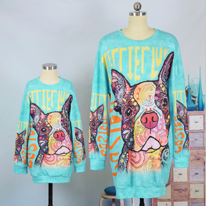 Tenues assorties imprimées tendance pour maman et moi, vêtements assortis pour la famille, sweat-shirt pour mère et fille - Product Image 2