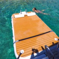 Nouvelle plate-forme flottante gonflable eau gonflable jetski dock plate-forme ponton gonflable flottant bateau quais