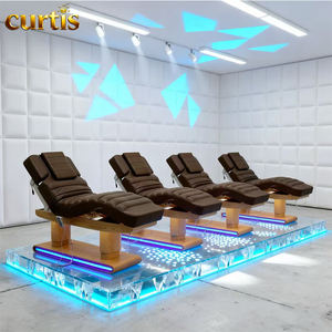 Base de Acero Inoxidable de Alta Calidad con Luz LED, Doble Columna, Alta Capacidad de Carga, 4 Motores Eléctricos, para Salón de Belleza, Gimnasio, Sala de Estar - Product Image 1