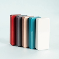 Cajas Rectangulares Pequeñas de Hojalata con Acabado Mate de Lujo, Impresión en Serigrafía de 5 Colores, Caja de Hojalata Metálica para Lápiz Labial, Aceite Esencial, Joyería