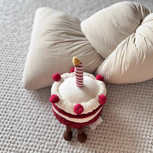 Peluche a forma di torta in velluto divertente del Regno Unito, bambola di peluche, simpatico compagno, lenitivo, imbottito in cotone PP, <span class=keywords><strong>regalo</strong></span> per <span class=keywords><strong>bambina</strong></span> - Product Image 3