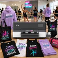 Imprimante DTF A3 Impresora A3 Team Pet Film Transfer Encre Blanche Impression CMYK Epson F1080 Precisioncore