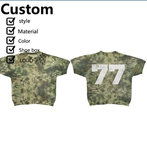 T-shirt de rue unisexe oversize à manches courtes de haute qualité Distressed Boxy T-shirt de couleur unie Cartoon Heat Press pour unisexe - Product Image 1