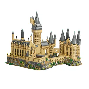 Movie Series Micro Particles Building Blocks Figures Educational Magic School Potter Castle Sets Mini Bricks Toys