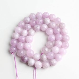 Perles d'<span class=keywords><strong>angelite</strong></span> <span class=keywords><strong>violette</strong></span> naturelle, pierres rondes en pierre naturelle, pour la fabrication de bijoux, vente en gros - Product Image 5