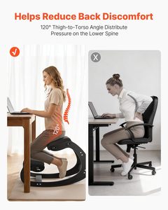 <span class=keywords><strong>Chaise</strong></span> à <span class=keywords><strong>genoux</strong></span> ergonomique HEXU, hauteur réglable, coussins en mousse épaisse, structure en bois massif, sans accoudoirs, soulagement des douleurs cervicales/dorsales, <span class=keywords><strong>bureau</strong></span> - Product Image 5