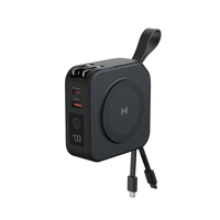 Chargeur mural OEM ODM pour produits électroniques grand public prise de voyage adaptateur UE UK USB C PD 20W chargeur sans fil magnétique 10000mAh batterie externe