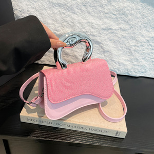 Bolso Bandolera Casual de Moda para Mujer, Estilo Retro, Pequeño y Cuadrado, de PU, con Cierre de Cremallera, Portátil, Moderno, con una Sola Correa, Organizador de Viaje - Product Image 5