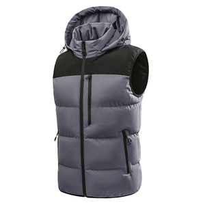 Chalecos de Invierno para <span class=keywords><strong>Hombre</strong></span> con Logotipo Personalizado, Acolchados, 100% Nailon Tejido, Impermeables, Resistentes al Viento, Transpirables, con Franja Reflectante, Diseño 3D - Product Image 1