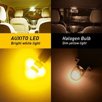Ampoule LED Canbus AUXITO T10 194 2825 ambre pour feux de position latéraux de plaque d'immatriculation automobile