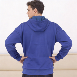 Sweat-shirt à capuche pour homme, imprimé graphique, pull-over, sweat-shirt <span class=keywords><strong>de</strong></span> sport, poches zippées, vêtements <span class=keywords><strong>de</strong></span> sport décontractés, veste <span class=keywords><strong>de</strong></span> gym, manteau chaud - Product Image 3