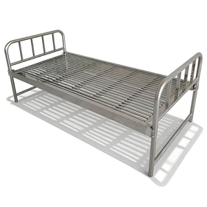 Ağır paslanmaz çelik yatak çerçeve tek boyutu Modern Metal düz yatak ev apartman otel B & B kullanımı için - Product Image 5