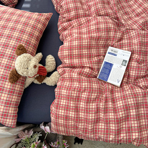 Set Copripiumino Stampato in Doppia Garza Morbida Effetto Nuvola 100% Poliestere <span class=keywords><strong>Leggero</strong></span> Floreale con Cerniera e Lacci agli Angoli Per Tutte le Stagioni Disponibile - Product Image 2