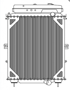Radiatore in Ottone/Rame o Completamente in Alluminio per Sistema di Raffreddamento Automobilistico, per Camion Trattore KENWORTH W900, OEM 556213-4/6500-06BT - Product Image 6