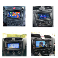 Écran radio GPS de navigation avec DSP RGB et émetteur FM pour VW Golf CC Passat, compatible avec CarPlay sans fil et Android Auto, RNS510 RCD360 Pro VW