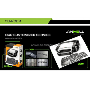 ANWELL <span class=keywords><strong>Sandwichera</strong></span> Eléctrica Multifunción de Doble Placa, Parrilla de Contacto Eléctrica con Temperatura Ajustable, Prensa para <span class=keywords><strong>Panini</strong></span> para el Hogar - Product Image 6