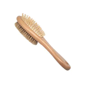 Promotional Pet Dog Cat Beauty Tools Wooden Handle Grooming Brush