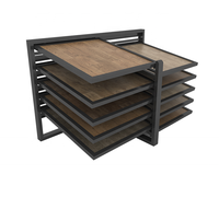 Présentoir de magasin de carreaux de matériaux de construction présentoir de carreaux de céramique avec ligne de pierre de plafond intégrée présentoir d'échantillons