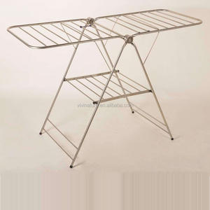 מתקפל Gullwing ייבוש מדף עם Airer בגדים סוס בגדים ובד Stand מייבש - Product Image 5
