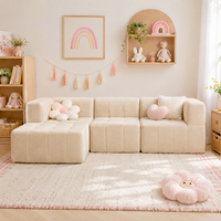 Sofá Cama Multifuncional, Sofá Modular Seccional para Sala de Estar, Relleno de Esponja Comprimida al Vacío, Tapizado en Tela, Diseño Moderno