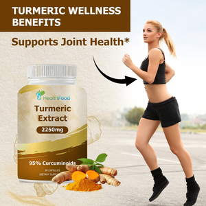 OEM Package 2250mg Turmeric Extract Capsules Dietary Black Pepper Root Extract <b>Supplement</b> Boost Immune System for Adults - Product Image 3