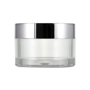 PET blanco transparente 25ml 30ml Muestra cosmética Frasco de subembalaje 47mm 30g Botella de crema de plástico - Product Image 1