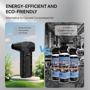 Mini ventilador portátil de alta velocidad sin escobillas, 131x56x180mm, inalámbrico, para uso en exteriores - Product Image 4